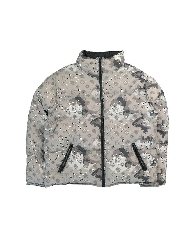 CAMO PUFFER JACKET Grey